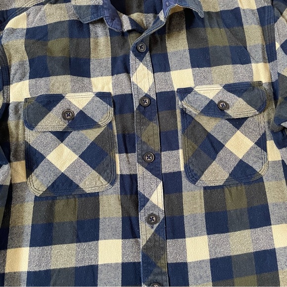 Orton Brothers Plaid Flannel Shirt Jacket Shacket Green L - Picture 5 of 9